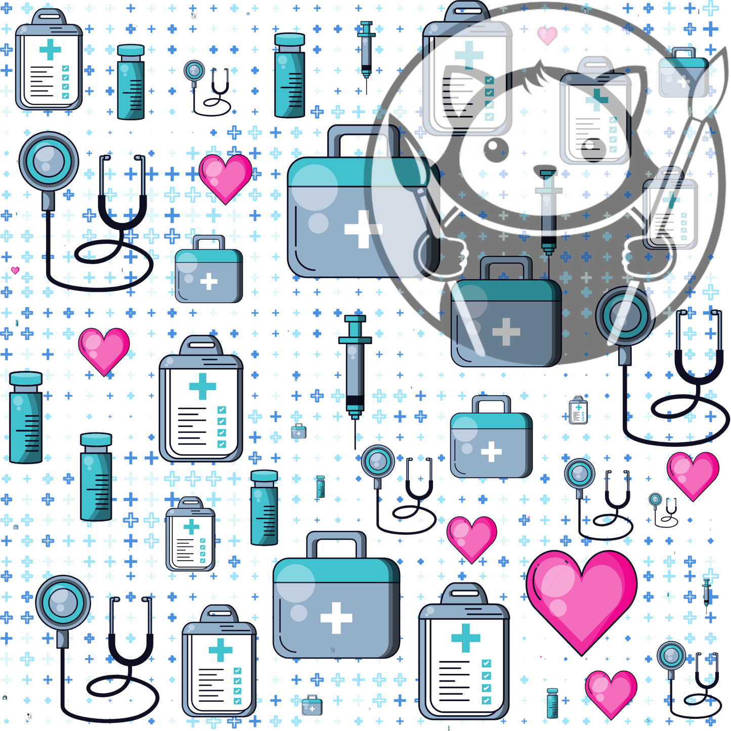 Nurse Pattern - Next Level Sheet