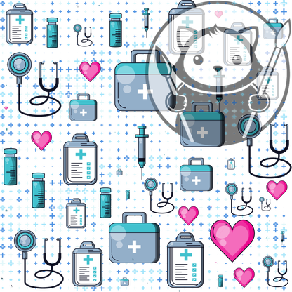 Nurse Pattern - Next Level Sheet