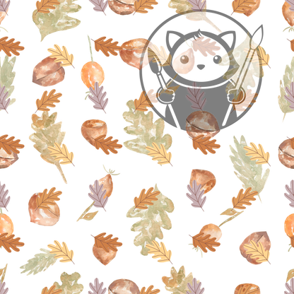 Next Level Sheet - Printed Acrylic and Plywood - Oak Leaves Pattern