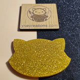 Glitter Acrylic Sheet - Opaque Gold