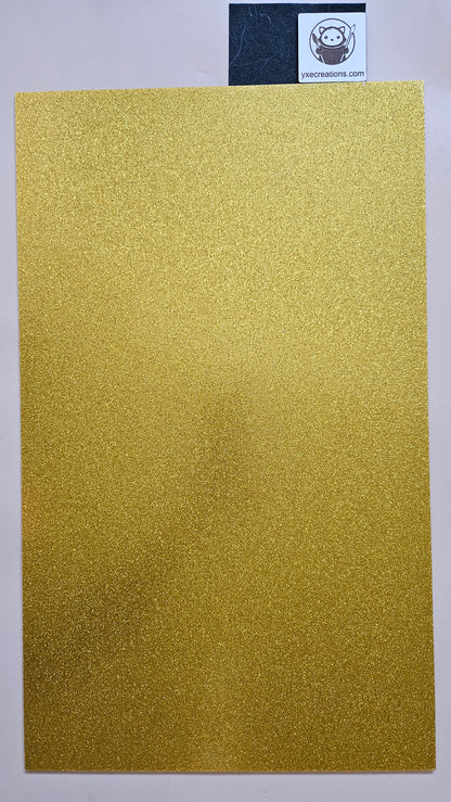 Opaque Gold - Glitter Acrylic - Cast Acrylic for Laser Cutting - Sheet Preview