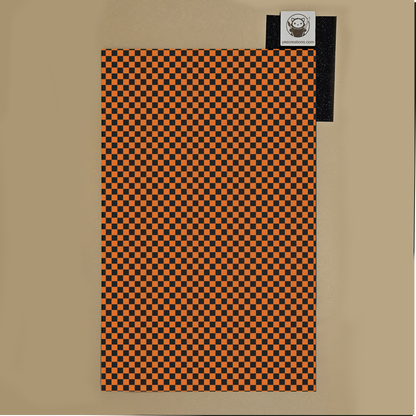Next Level Sheet - UV Printed Plywood and Acrylic Sheets - Orange Checkers - Preview