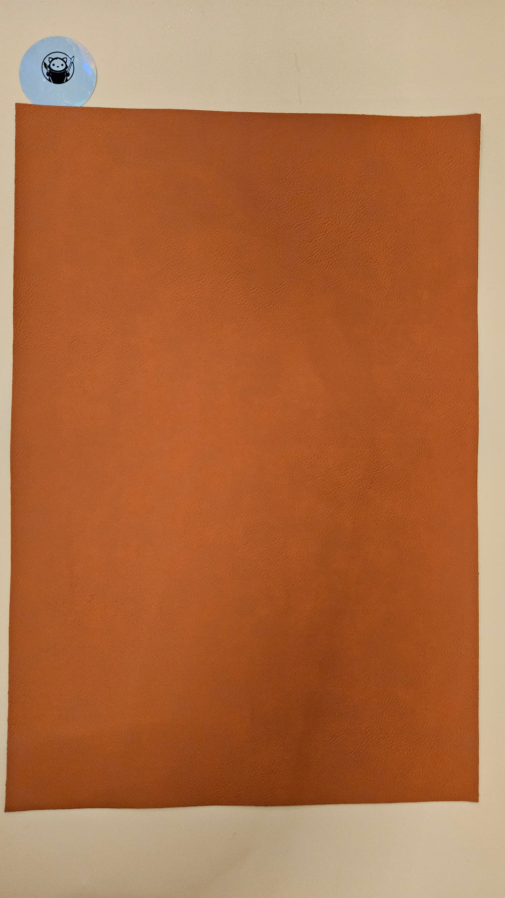 Orange - Engraves Black - Leatherette Sheet – PU Material -  Sheet