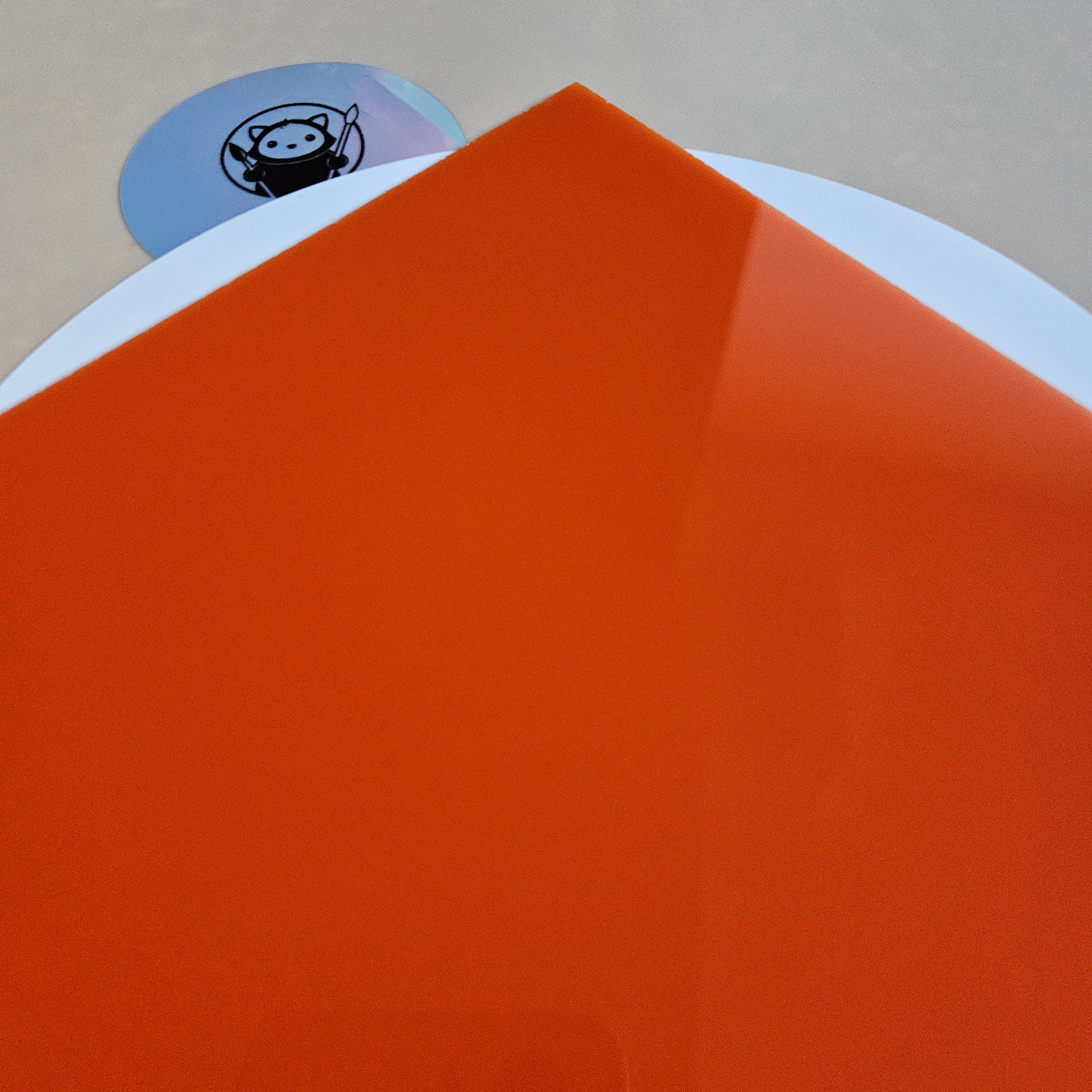 Orange Acrylic - Close Up