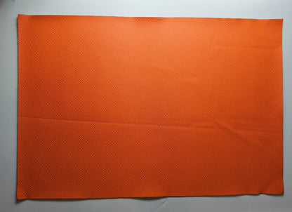 Orange Basketball Texture Leatherette - Engraves Black