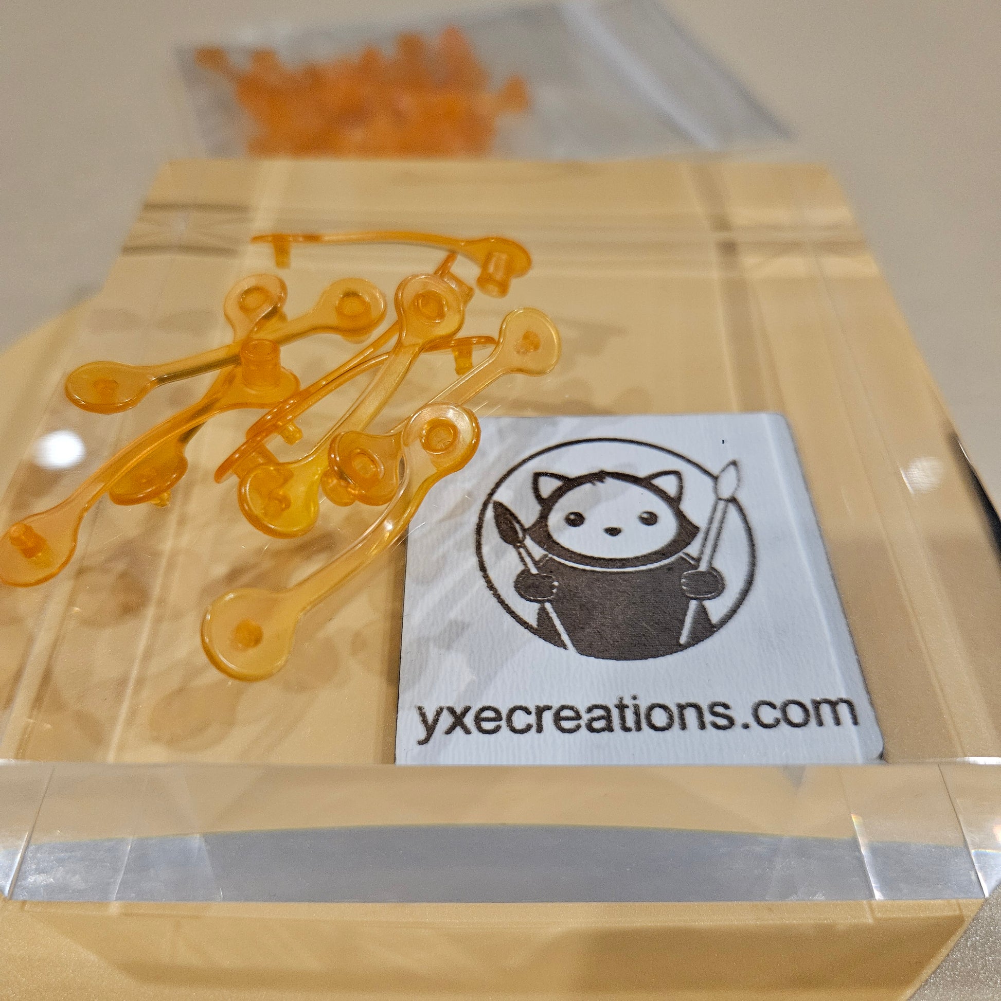 Orange Keychain Plastic Clips - Keychain Snap - Keychain Rings - Plastic