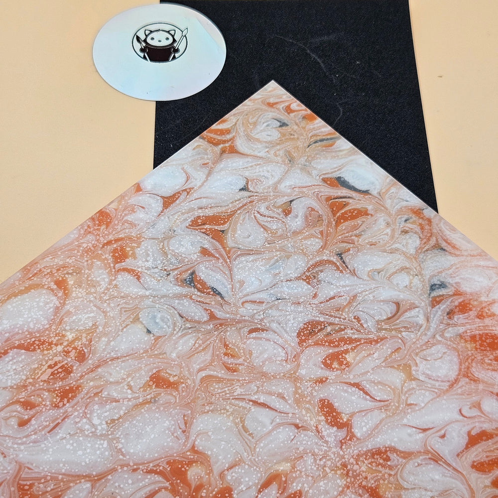 Orange Tides Acrylic Sheet