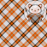 Orange and Black Plaid - Next Level Sheet