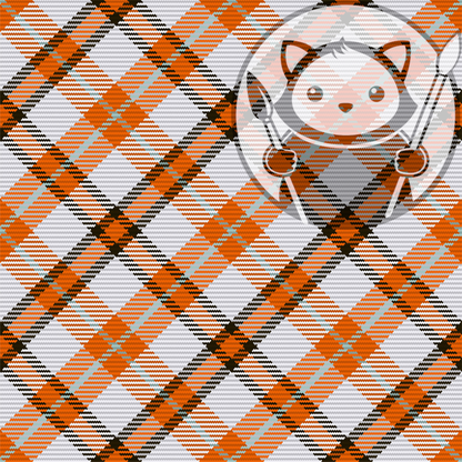 Orange and Black Plaid - Next Level Sheet