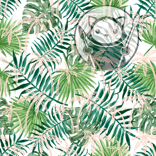 Next Level Sheet - Printed Acrylic and Plywood - Palms Pattern