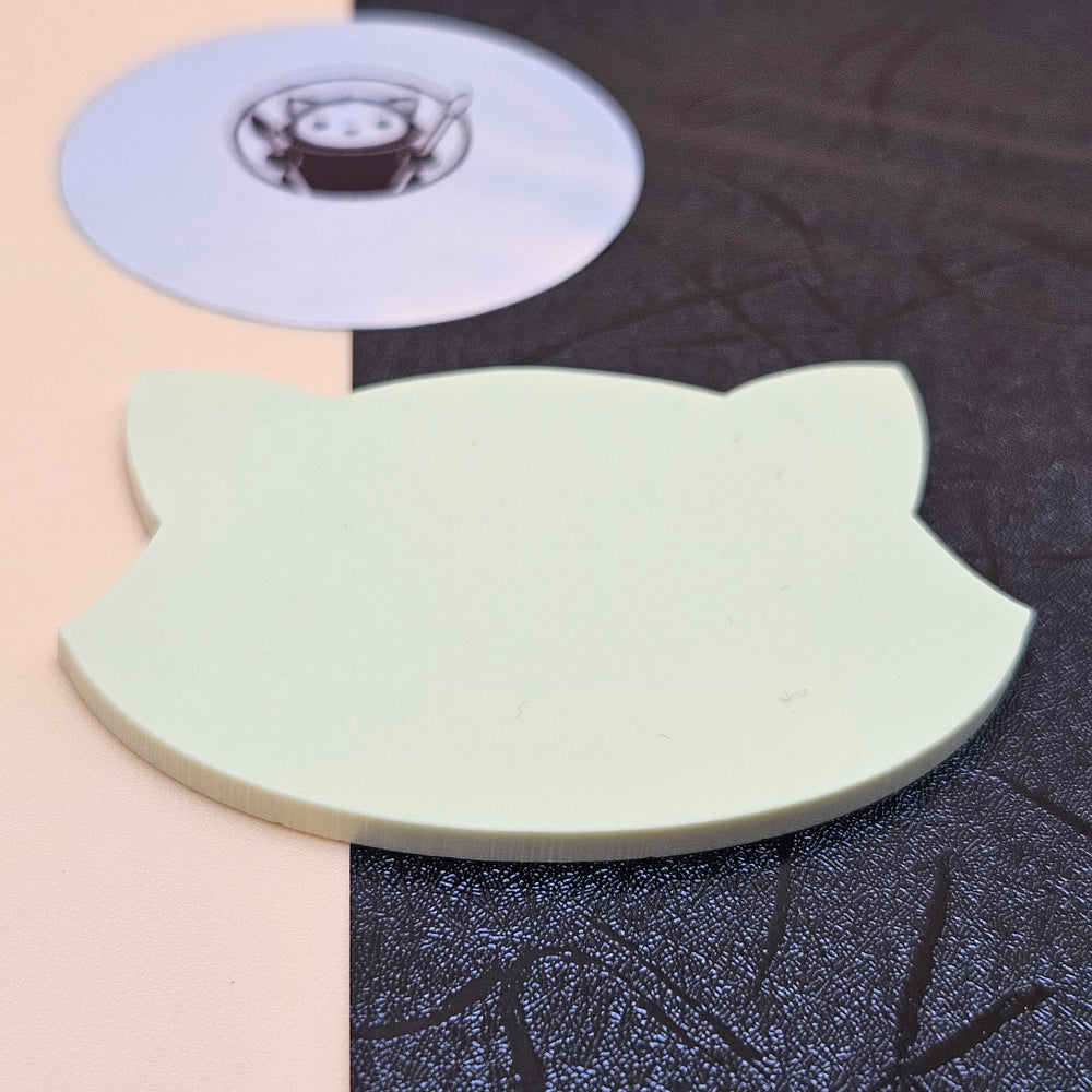 Pastel yellow acrylic swatch 