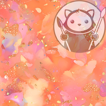 Alcohol Ink - Peach Gold #2 - Next Level Sheet