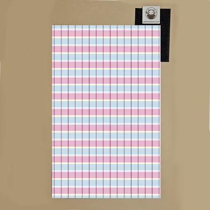 Pink and Blue Plaid - Next Level Sheet