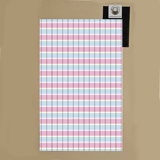 Pink and Blue Plaid - Next Level Sheet