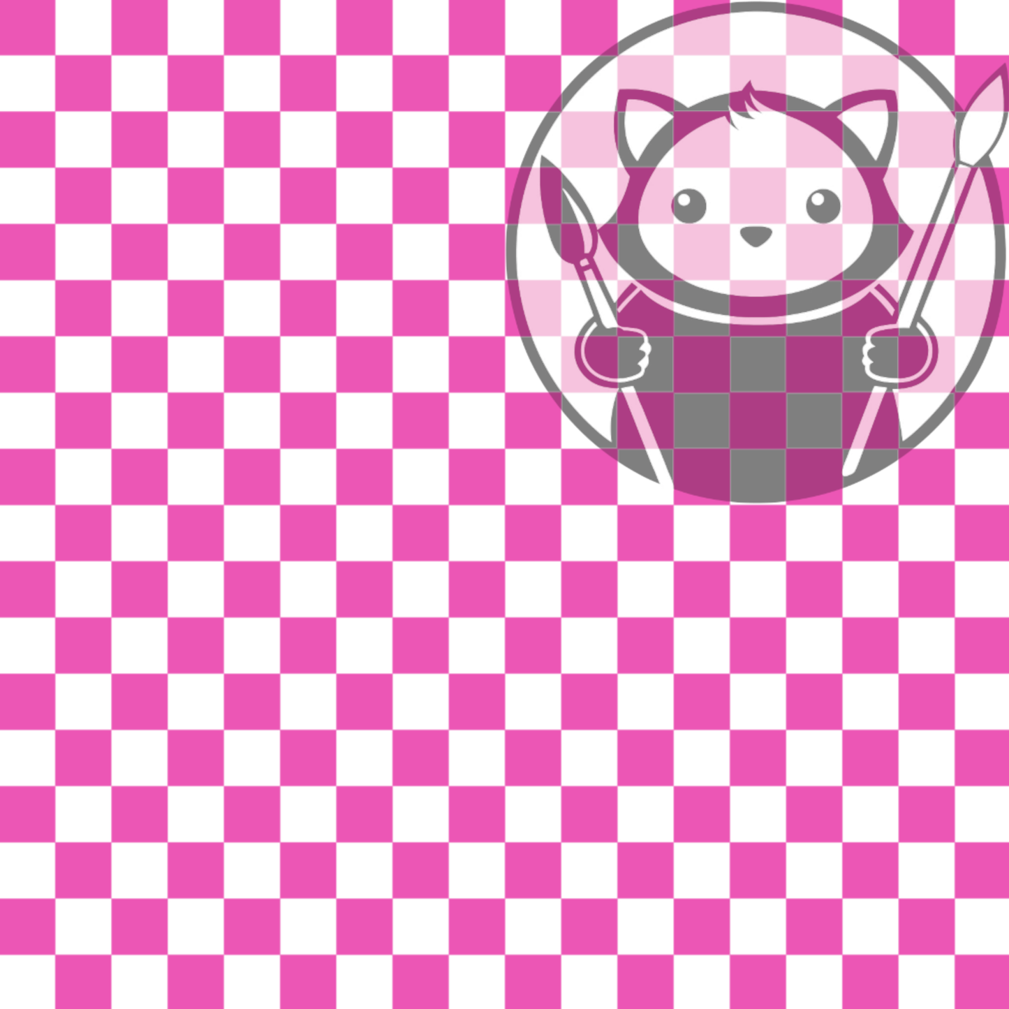 Next Level Sheet - UV Printed Plywood and Acrylic Sheets - Pink Checkers - Preview