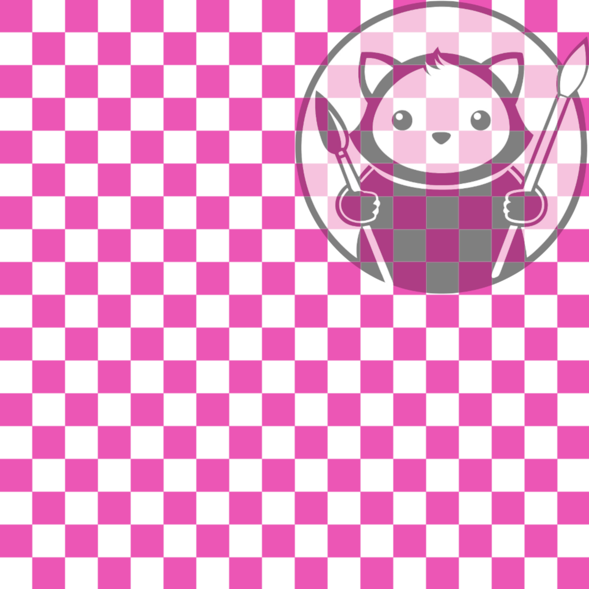 Next Level Sheet - UV Printed Plywood and Acrylic Sheets - Pink Checkers - Preview