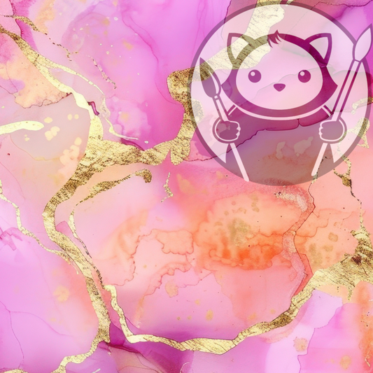 Alcohol Ink - Pink Gold #1 - Next Level Sheet