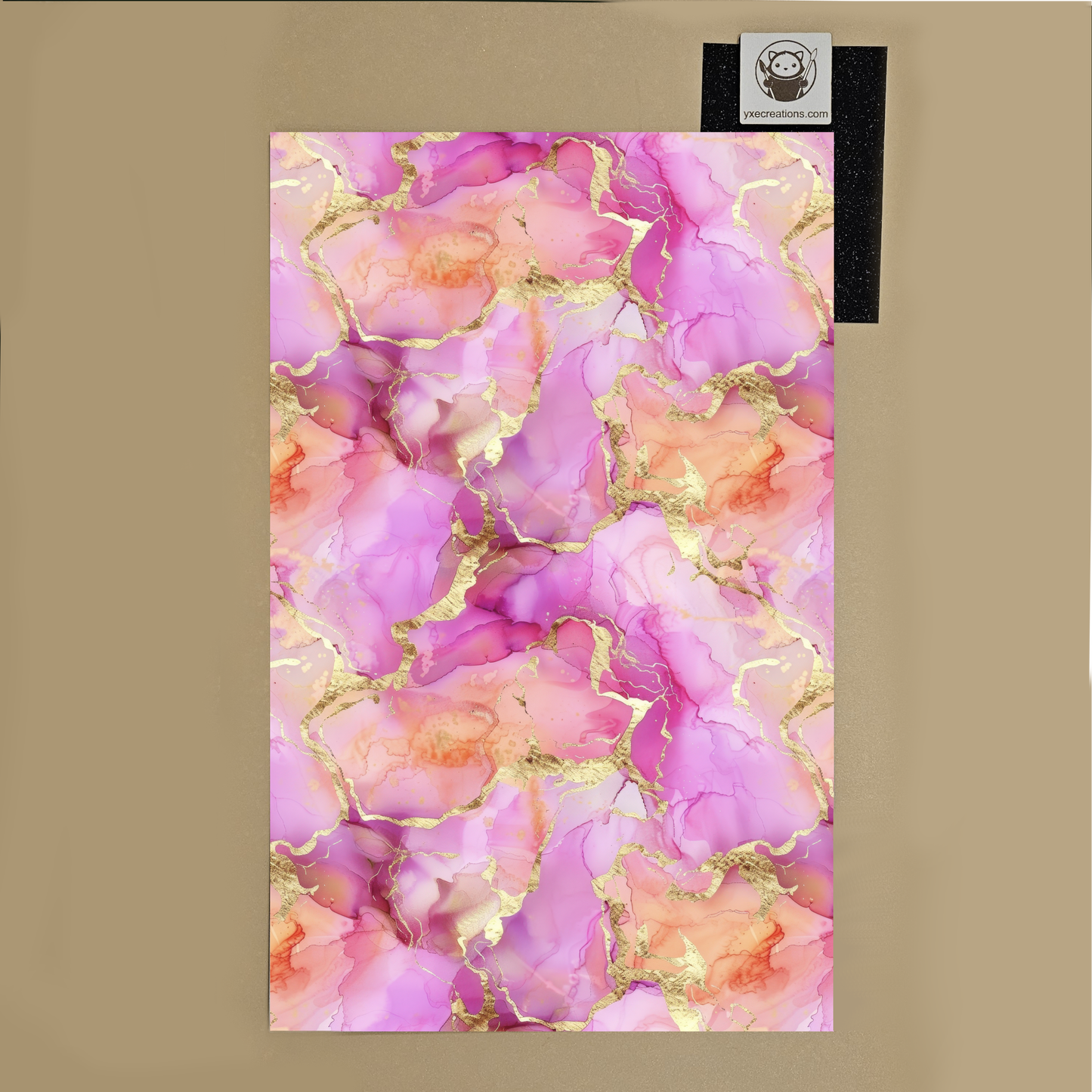 Next Level Sheet - UV Printed Acrylic and Plywood Sheets - Pink Gold 1 - Preview