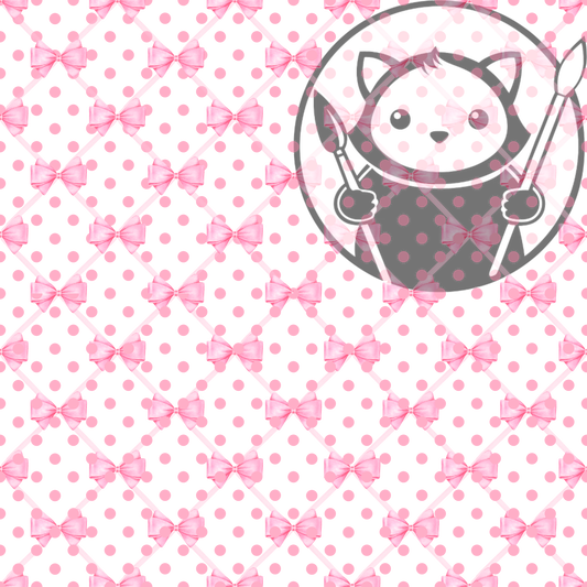 Next Level Sheet - Printed Acrylic and Plywood Sheets - Pink Ribbons - Pattern