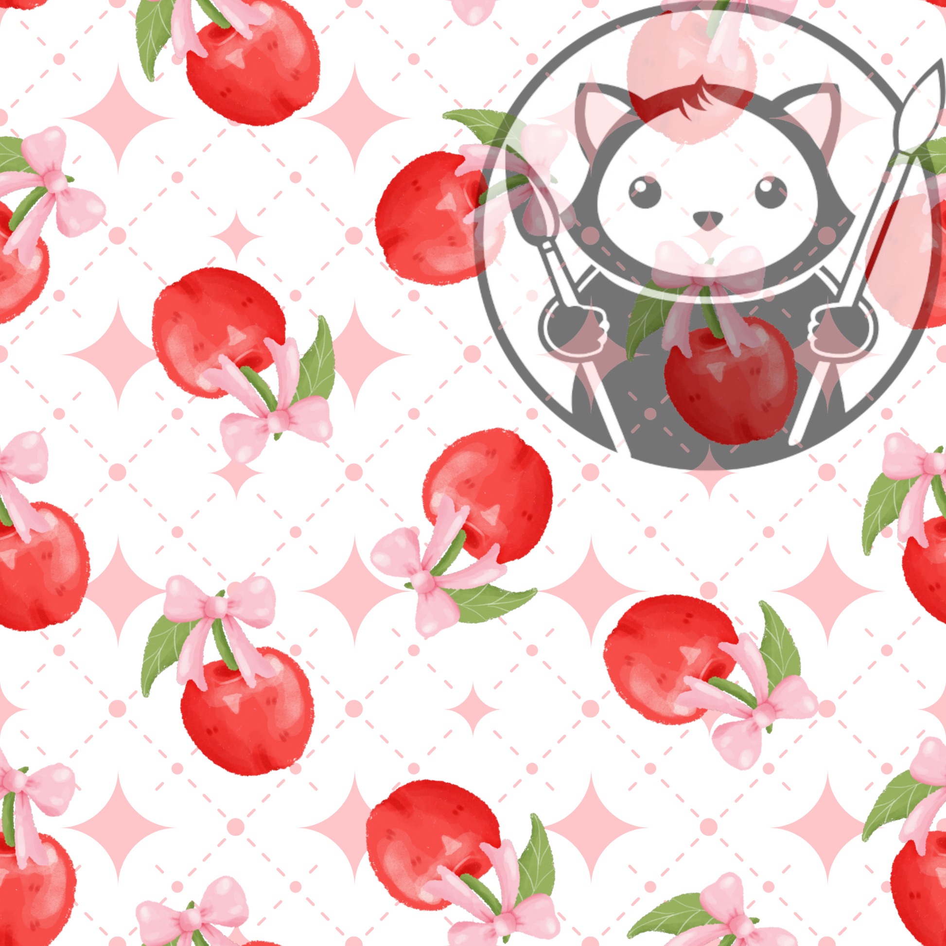 Next Level Sheet - Printed Acrylic and Plywood Sheets - Pink Ribbons  and Apples - Pattern