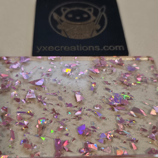 Pink Foil Glitter Acrylic Preview