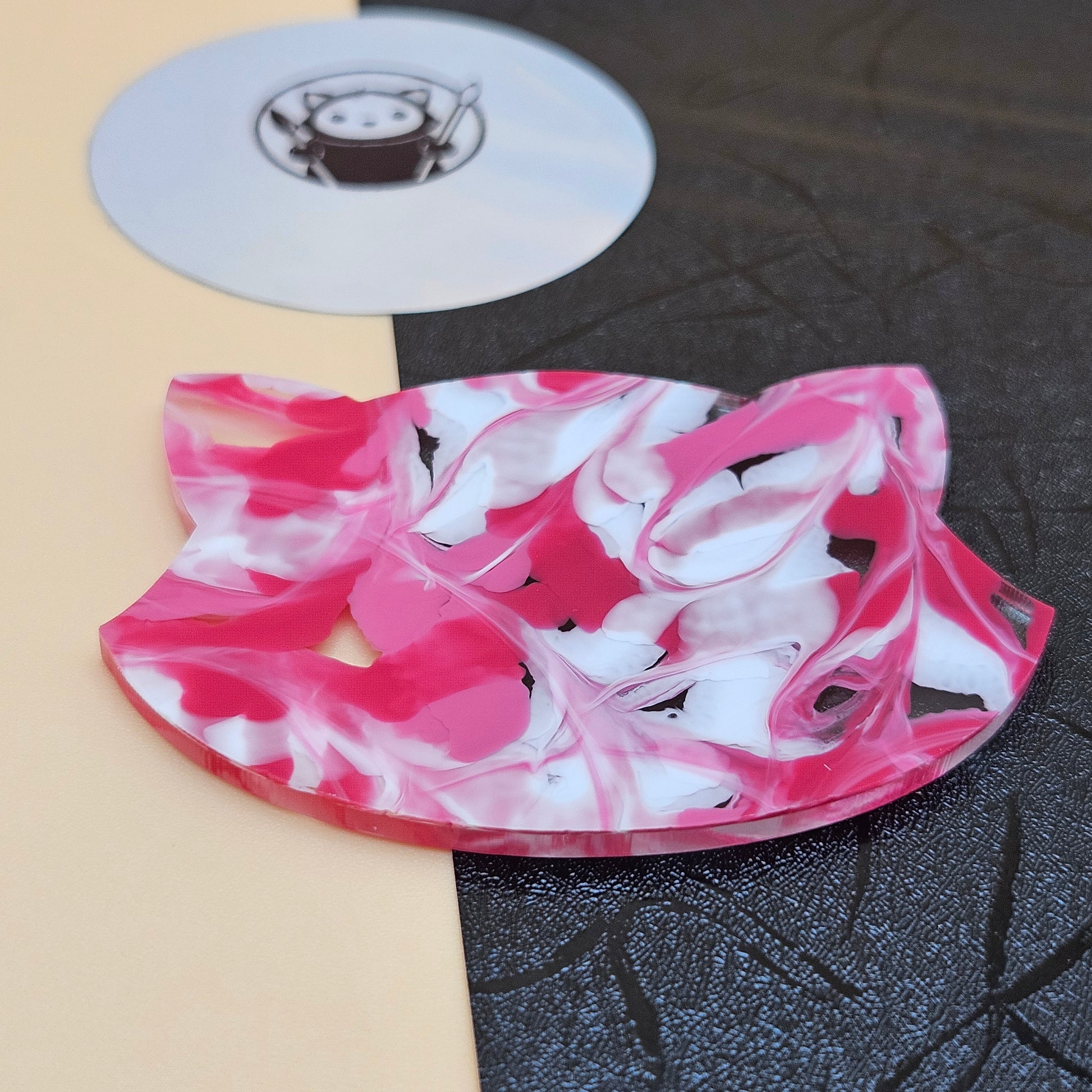 Pink tides acrylic swatch 2