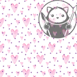 Pink and Purple Hearts  - Next Level Sheet