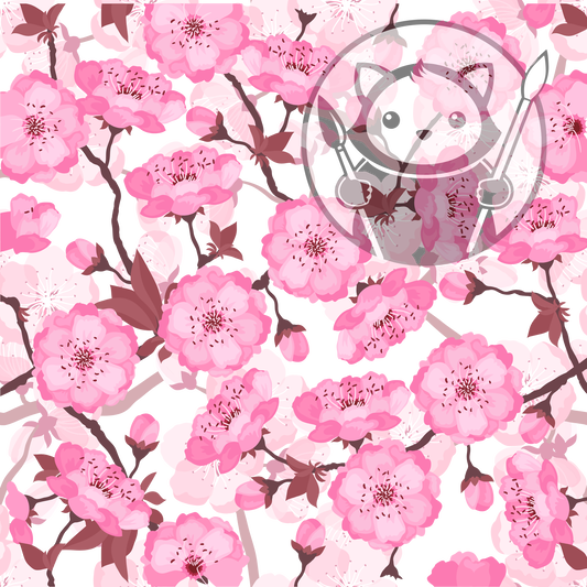 Next Level Sheet - Printed Acrylic and Plywood - Plum Bloom Pattern