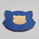 Blue - Engraves Golden - Leatherette Sheet – PU Material