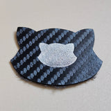 Carbon Fiber Black - Engraves Silver - Leatherette Sheet – PU Material