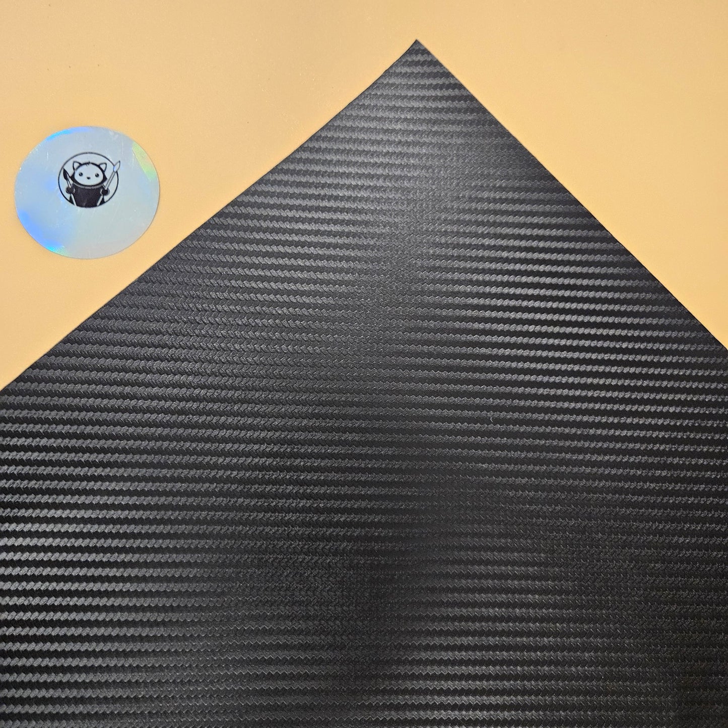 Product
Carbon Fiber Black - Engraves Silver - Leatherette Sheet – PU Material - Corner
