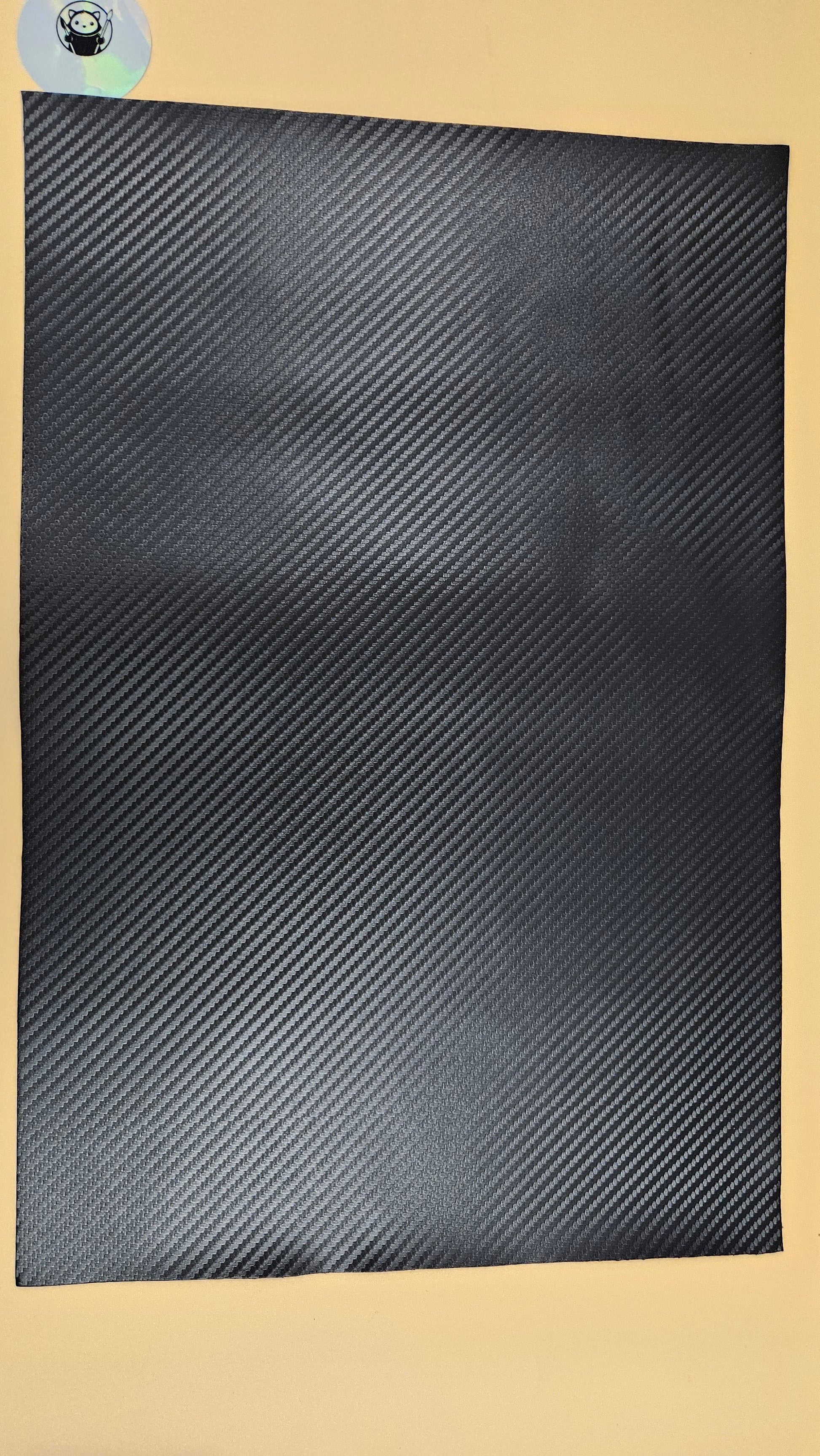 Product
Carbon Fiber Black - Engraves Silver - Leatherette Sheet – PU Material - Sheet