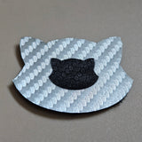 Carbon Fiber Silver - Engraves Black - Leatherette Sheet – PU Material