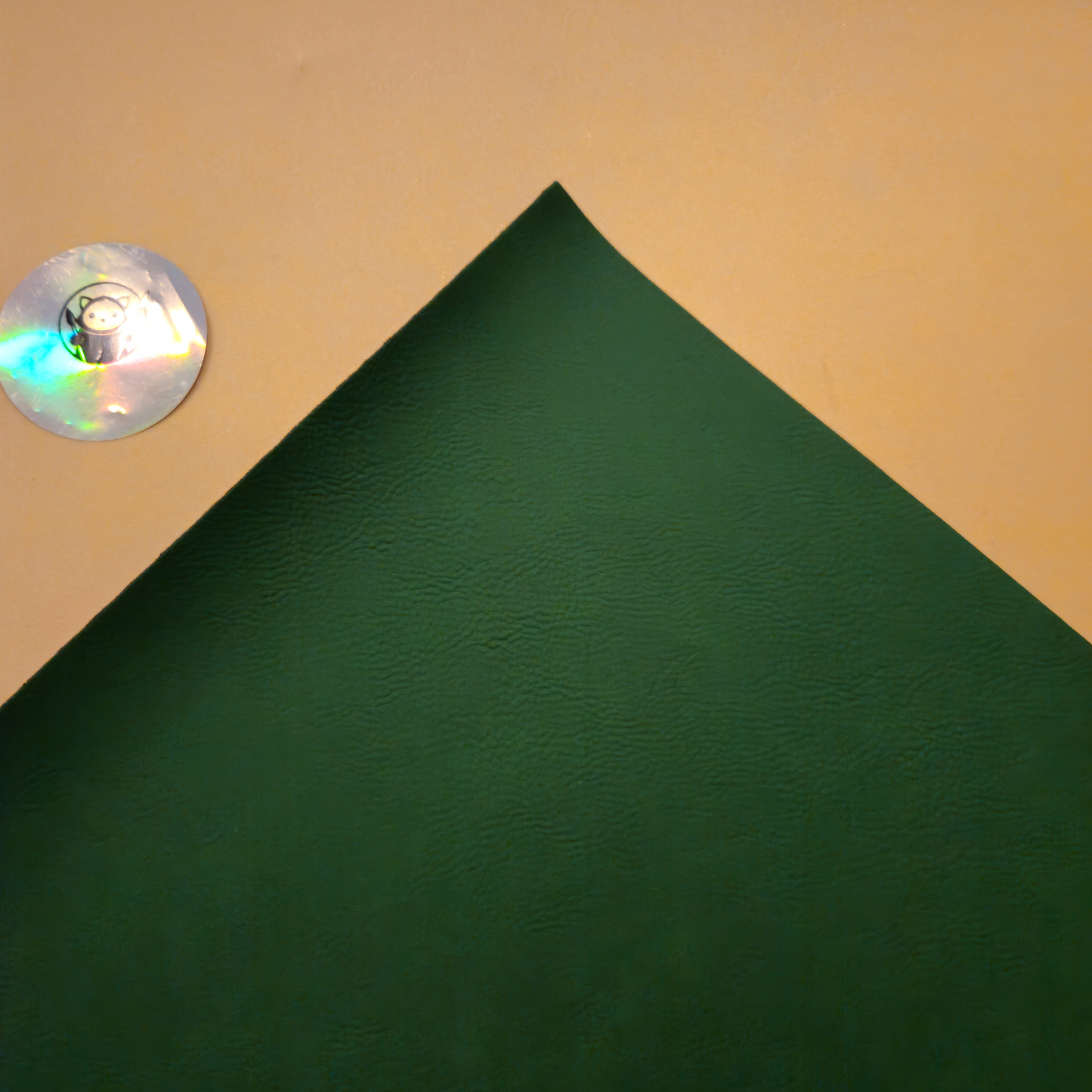 Product Green - Engraves Black- Leatherette Sheet – PU Material - Corner