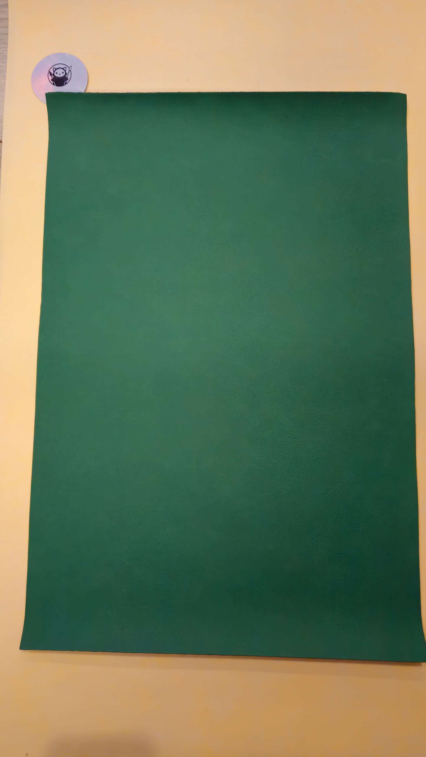 Product Green - Engraves Black- Leatherette Sheet – PU Material - Sheet