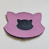 Pink - Engraves Black- Leatherette Sheet – PU Material