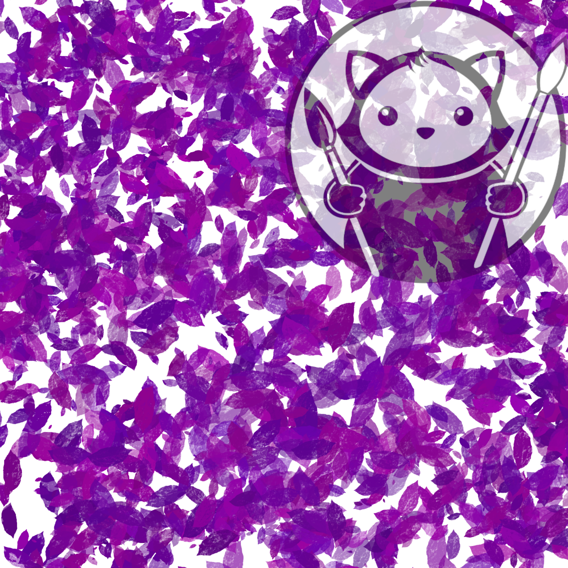 Next Level Sheet - UV Printed Plywood and Acrylic Sheets - Purple Feathers - Patterns