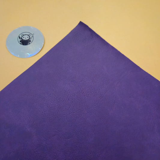 Purple - Engraves Black - Leatherette Sheet – PU Material - Corner