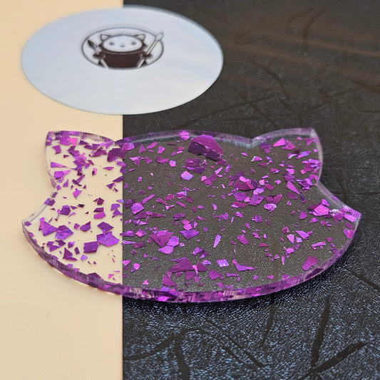 Purple Foil Acrylic Swatch