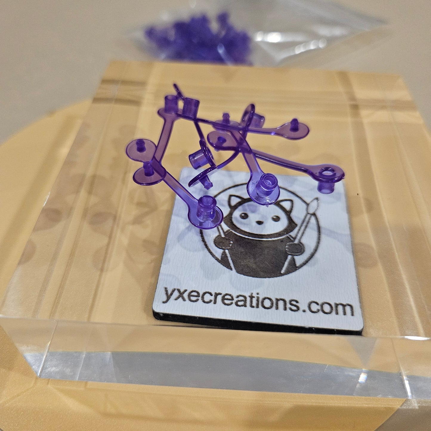 Purple Keychain Plastic Clips - Keychain Snap - Keychain Rings - Plastic