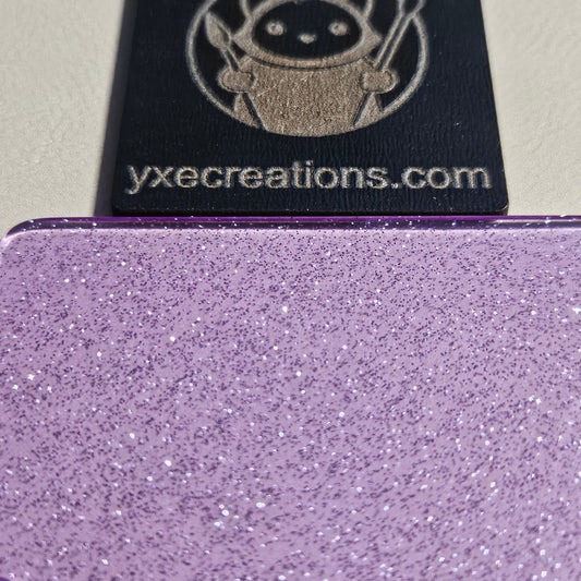 Purple Spark Glitter Acrylic Preview