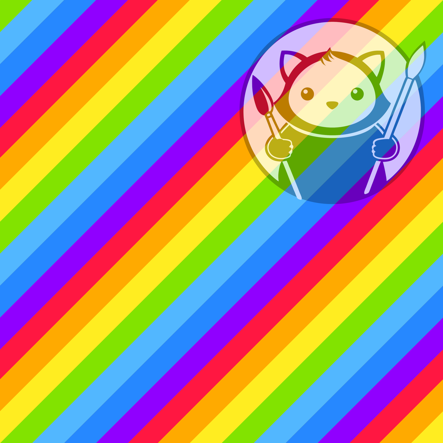Next Level Sheet - UV Printed Acrylic and Plywood Sheets - Rainbow - Pattern