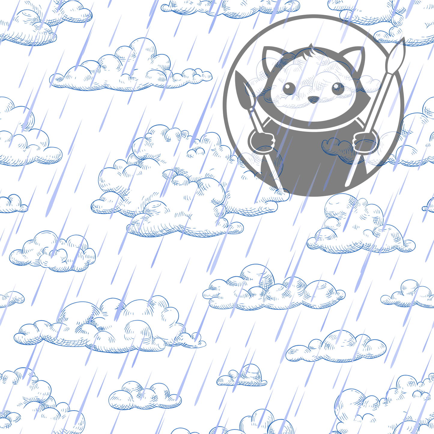 Next Level Sheet - Printed Acrylic and Plywood - Rainy Day Pattern