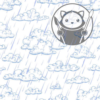 Next Level Sheet - Printed Acrylic and Plywood - Rainy Day Pattern