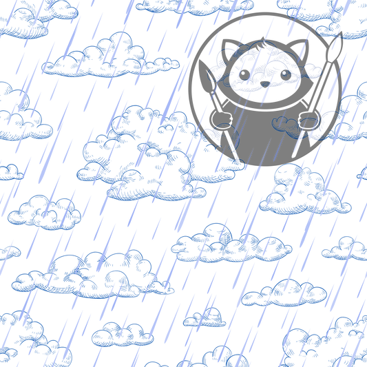 Next Level Sheet - Printed Acrylic and Plywood - Rainy Day Pattern