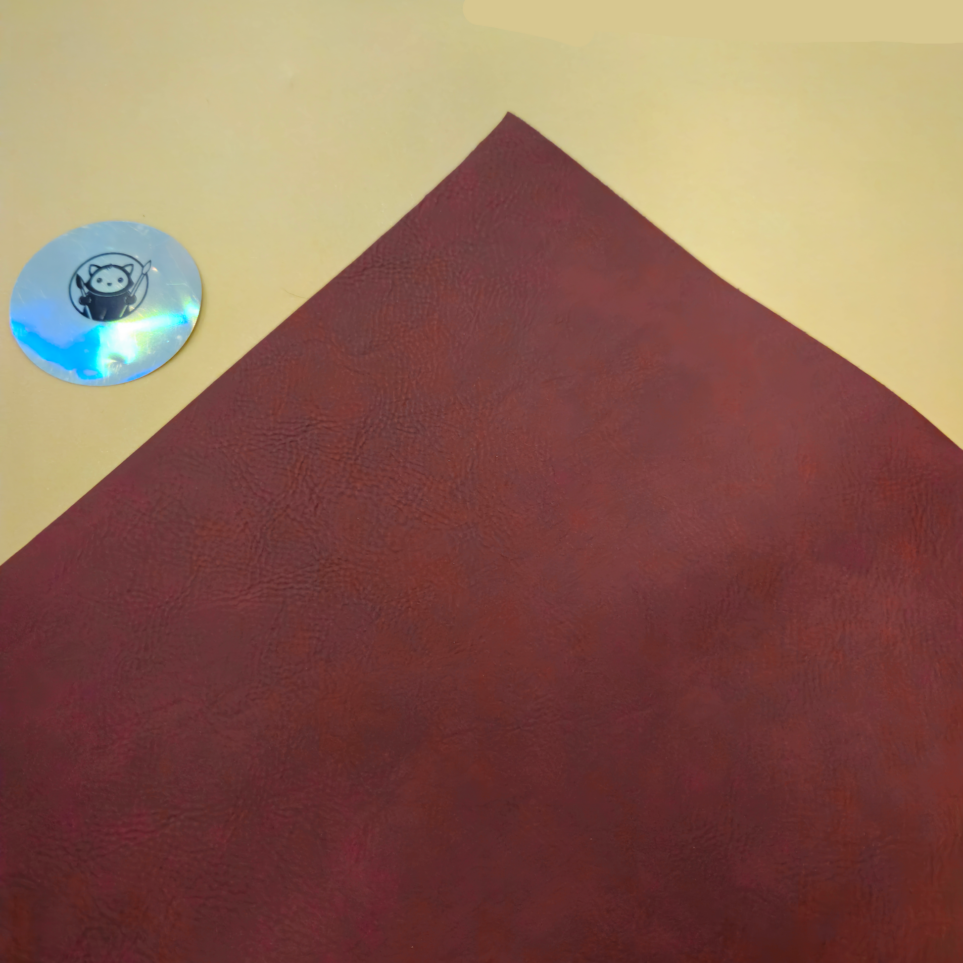 Rawhide - Engraves Black - Leatherette Sheet – PU Material - Corner