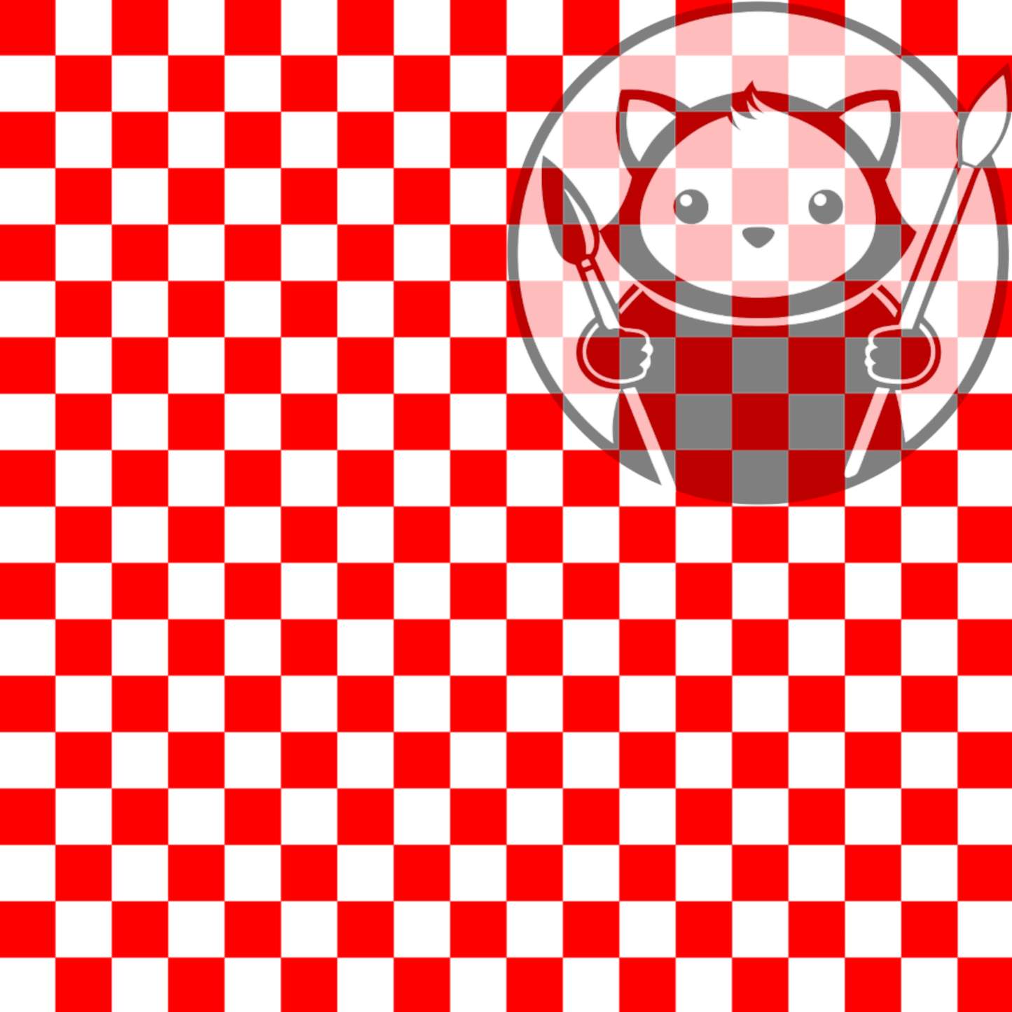 Next Level Sheet - UV Printed Plywood and Acrylic Sheets - Red Checkers - Pattern