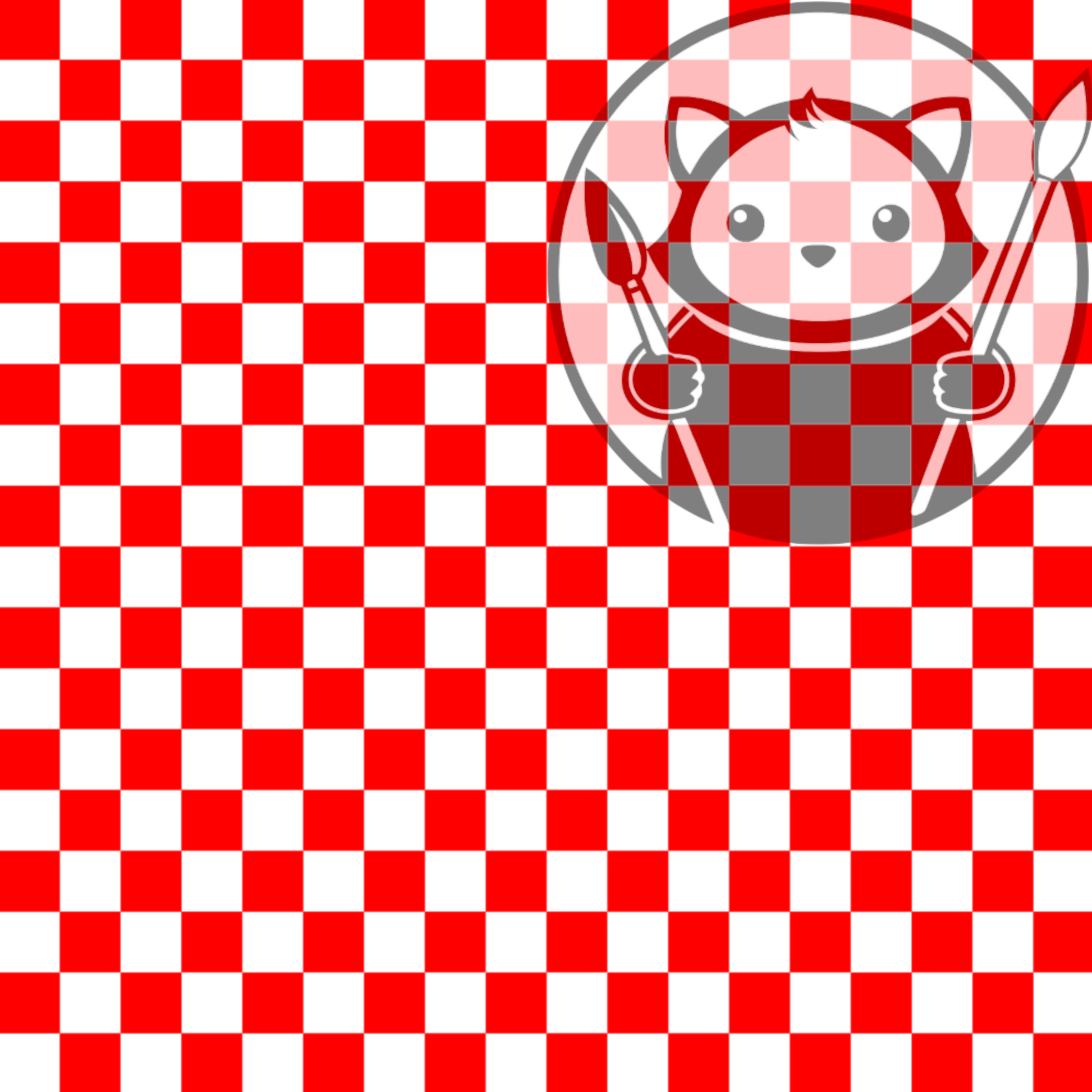Next Level Sheet - UV Printed Plywood and Acrylic Sheets - Red Checkers - Pattern