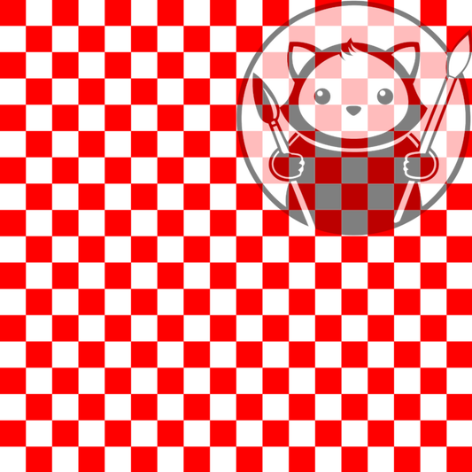 Next Level Sheet - UV Printed Plywood and Acrylic Sheets - Red Checkers - Pattern