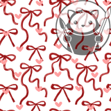Red Ribbons and Pink Hearts  - Next Level Sheet